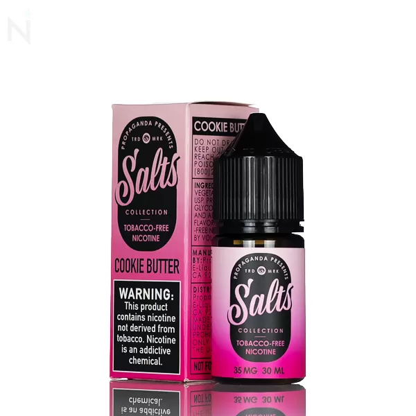 Vape Pink Salt By Propaganda E-Liquid - Cookie Butter - 30mL - 50mg