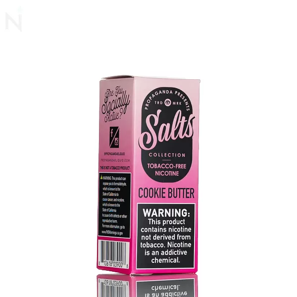 Vape Pink Salt By Propaganda E-Liquid - Cookie Butter - 30mL - 50mg - Image 3