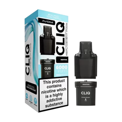 Menthol Avomi Cliq 6000 Refill Pack - Ecigwizard