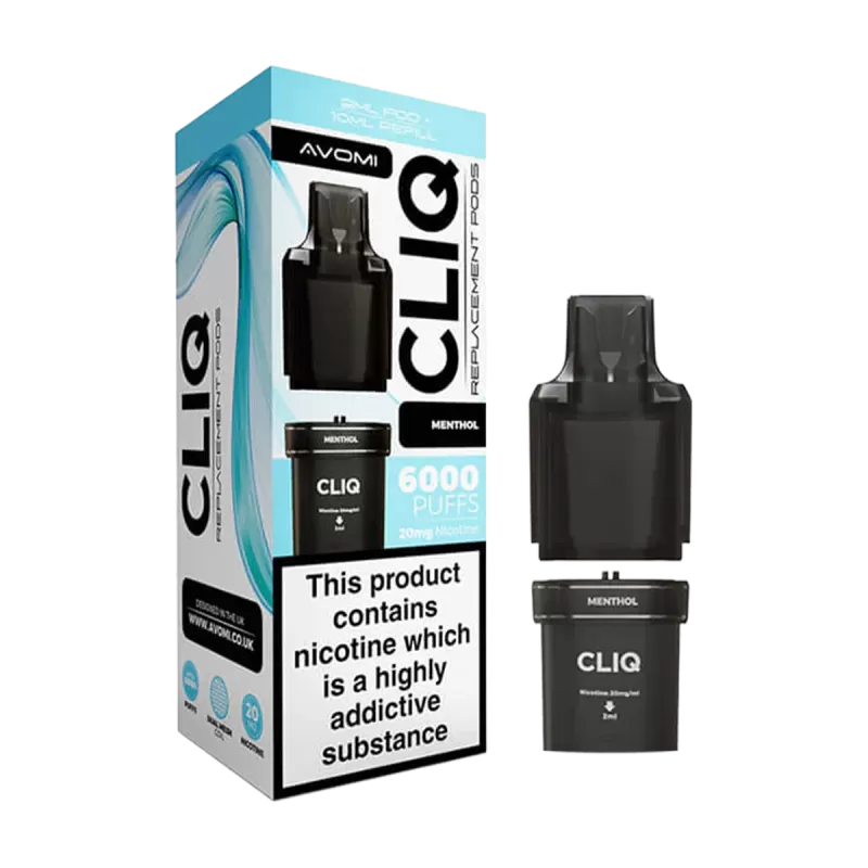Menthol Avomi Cliq 6000 Refill Pack - Ecigwizard