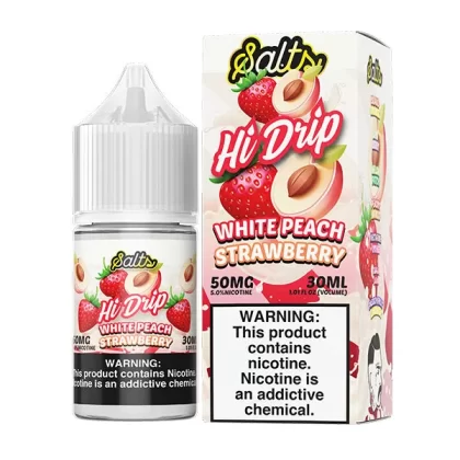 White Peach Strawberry | Hi-Drip Salts | 30ml - 20MG