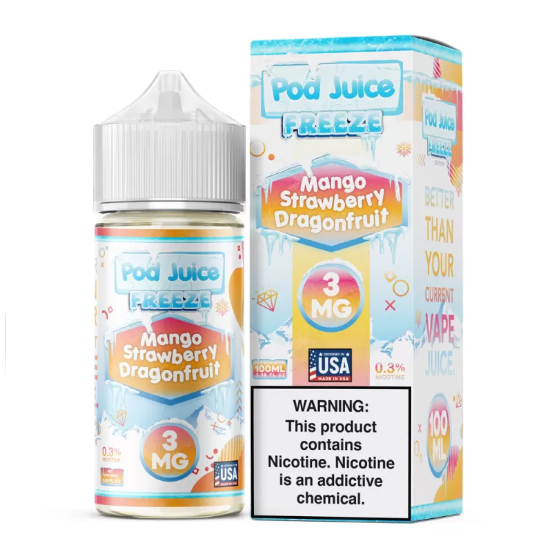 Pod Juice FREEZE - Mango Strawberry Dragonfruit - 100ML E-Liquid