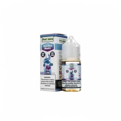 Pod Juice Salt – Blue Razz Slushy 30ml TFN Nic Salt