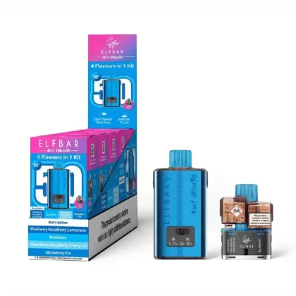 Elf Bar 4in1 Ultra 50 Prefilled Pod Kit Berry Edition - Strength#20mg