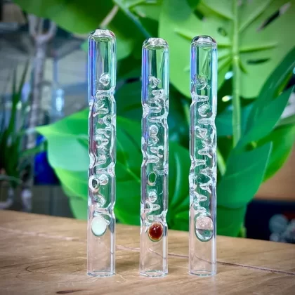 Special Edition Glass Cooling Body for Dynavap - Colour#Light Blue Dreamingo>Light Amber>Dark Amber with Purple>Serum Pink>Hydra (CFL clear/yellow)>Antidote Lemon>Turquoise>Orange>Purple>Gre (61AAAA)