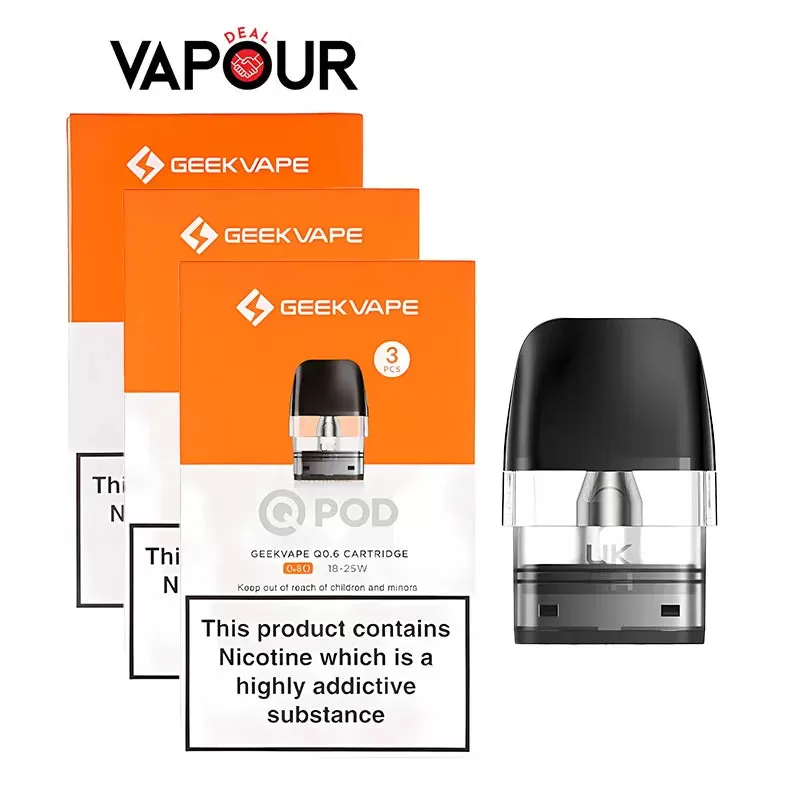 GeekVape Q Replacement Pods - 1.2ohm - Side-Fill