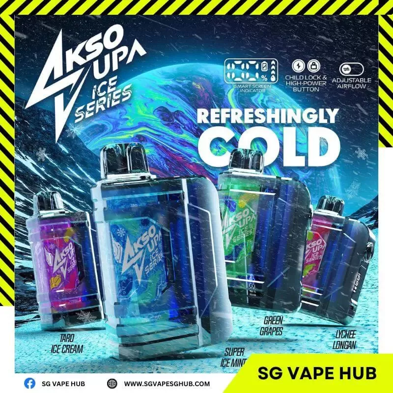 AKSO SUPA 9500 Puffs - Vanilla Latte - Sgvapeshubsafety - Image 2