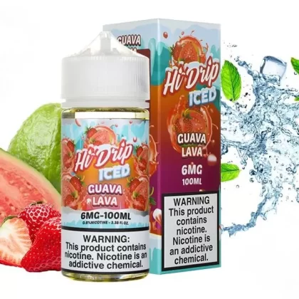 ICED GUAVA LAVA HI-DRIP E-LIQUIDS 100ML - Vapebar Pk