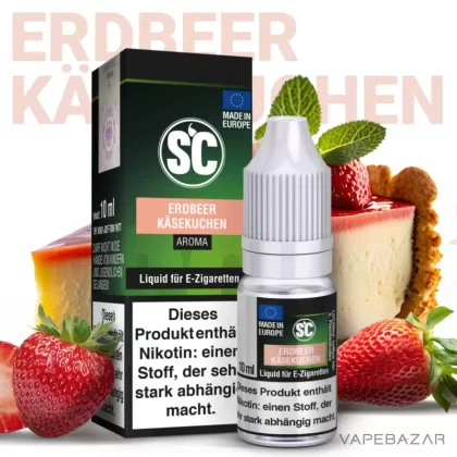 SC Liquid – Erdbeer Käsekuchen - 18mg/ml, 6mg/ml
