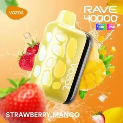 Vozol Rave 40000 – 40K Puffs Dual-MCU Smart Technology RGB Light Disposable Vape Wholesale Price - 40000 puffs; Vape Product; Blue Razz Ice, Blueberry Ice