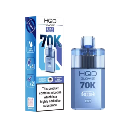 HQD Glow Air 70K Prefilled Pod Kit - Mr Blue / Mr Blue Blue Razz Ice