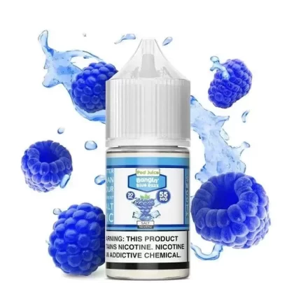 Bangin’ Blue Razz Nicotine Salt by Pod Juice - Size#30ml~Nicotine#35MG>55MG