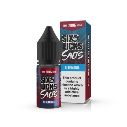 SIX LICKS BLUEMONIA 10ML NIC SALT E-LIQUID