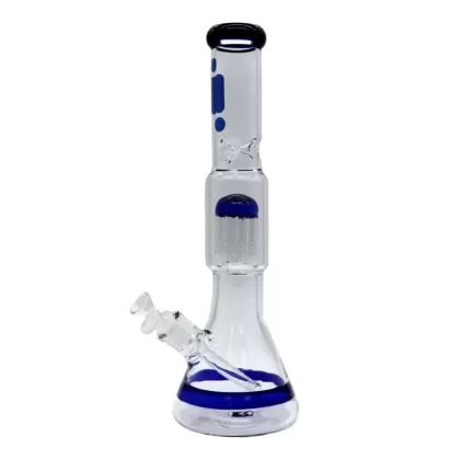 16" Infyniti 7mm 8 Arm Tree Perc Bong - Green