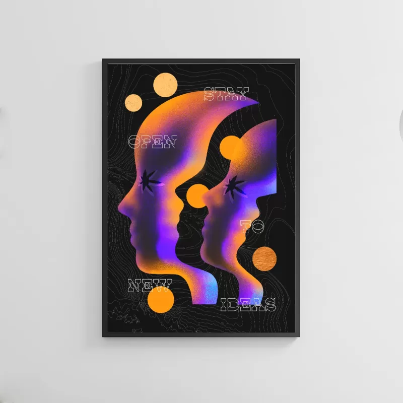 Poster “Open To New Ideas” - Image 3