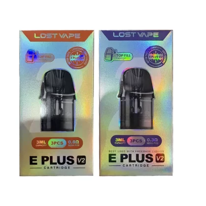 Lost Vape E Plus Cartridge V2 DM Top Fill 3ml 3pcs/pack - 0.3ohm