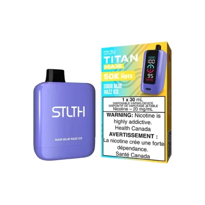 STLTH Titan Max Disposable Vape – 50k Puffs – Sour Blue Razz Ice - Eliquidsupply