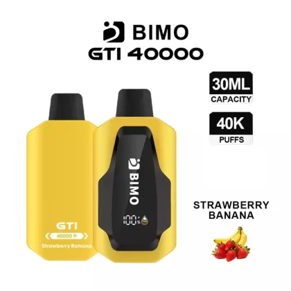 BIMO GTI 40000 Puffs – Strawberry Banana - Ozvapeone (40CC44)