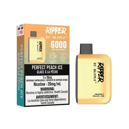 RUFPUF Ripper 6000 Disposable – Perfect Peach Ice