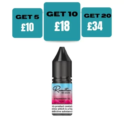 Ramillion 10ml E-liquid Nic Salt - 20 MG / Grape Ice