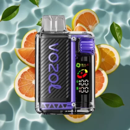 VOZOL Vista 20000 Puffs Rechargeable Disposable Vape with OLED Screen, 650mAh Battery, 2% Nicotine, Elderflower Grapefruit Flavor - Bangvapeaustralia