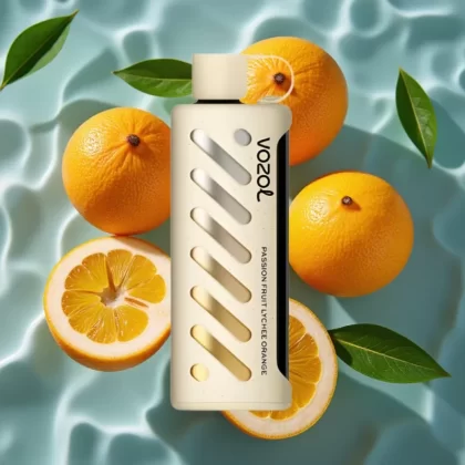VOZOL Gear Shisha 25000 Puffs Disposable Vape Passion Fruit Lychee Orange, 5mg/ml, 1000mAh, Dual Mesh Modes, S.i.L.C Tech - Bangvapeaustralia