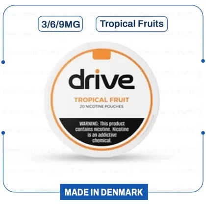 Buy Drive Nicotine Pouches Tropical Fruits Online | Electronicpuffs