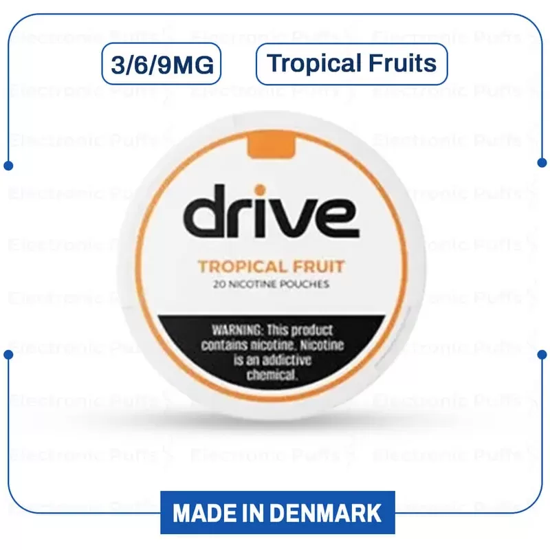 Buy Drive Nicotine Pouches Tropical Fruits Online | Electronicpuffs