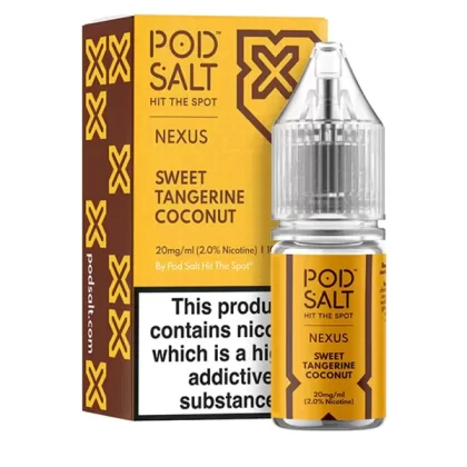 Sweet Tangerine Coconut Nexus Pod Salt Nic Salt E-liquid