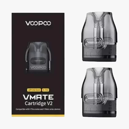 Voopoo VMATE V2 Replacement Pods - 0.7 Ohm - Two Pod Pack, 1.2 Ohm - Two Pod Pack