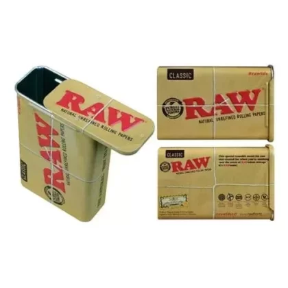 Raw Metal Tin with Slide Top