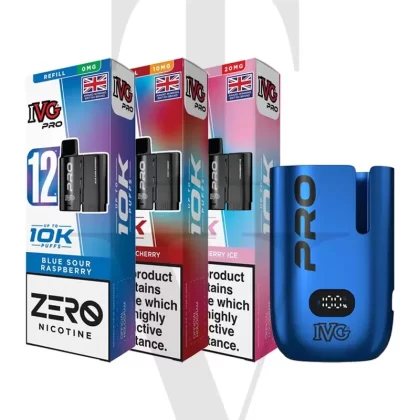 IVG PRO 12 VAPE KIT 0MG, 10MG, 20MG – 30K BUNDLE DEAL