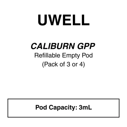 Uwell – Caliburn GPP Refillable Cartridge (Compatible with Caliburn G3 and G4 Series) - Vapeys Co Nz
