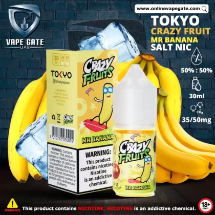 Tokyo Crazy Fruits Mr. Banana Saltnic 30ml - 50 mg - 30 ml