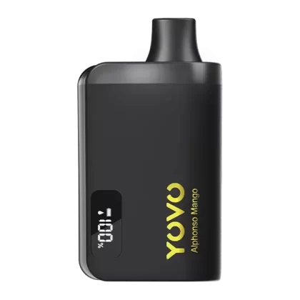 Alphonso Mango YOVO JB8000 Black Golden Edition - Nicotine#50mg~Size#Single>5 Pack