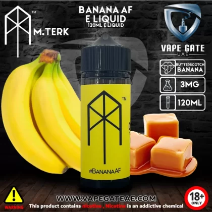 M.terk - Banana AF E Liquid - 3 mg / 120 ml