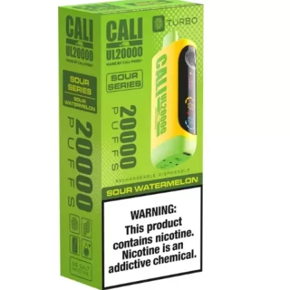 Cali UL20000 Disposable SOUR SERIES [20,000 puffs] – Sour Watermelon - Ejuicewarehouse