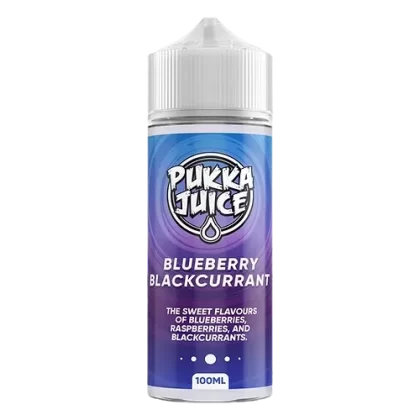 BLUEBERRY BLACKCURRANT E LIQUID BY PUKKA JUICE 100ML 70VG