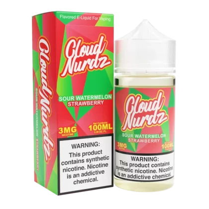 Sour Watermelon Strawberry by Cloud Nurdz TFN 100mL - 12MG