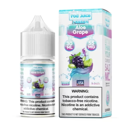 Pod Juice Salt Aloe Grape Freeze Tobacco Free Nicotine E-Juice 30ml - Ecigmafia