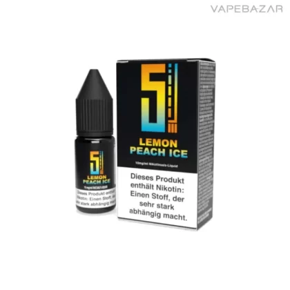 5EL Nikotinsalz Liquid – Lemon Peach Ice - 20mg/ml, 10mg/ml