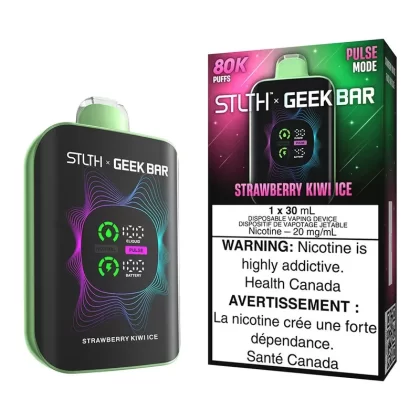 STLTH X Geek Bar Disposable Vape Device – Strawberry Kiwi Ice