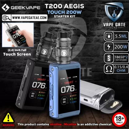 GEEKVAPE T200 AEGIS TOUCH 200W STARTER KIT - Navy Blue - Onlinevapegate