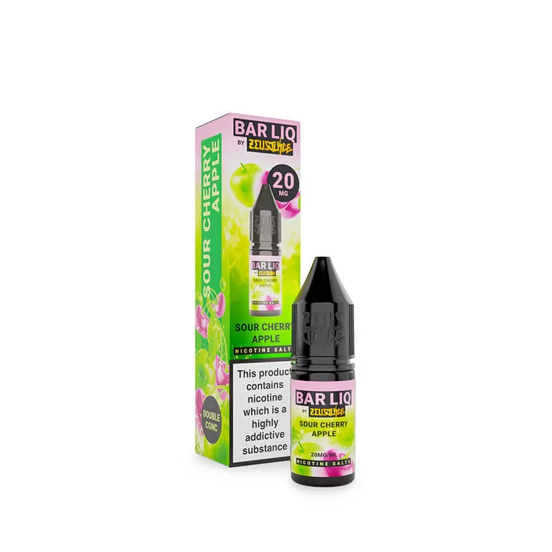 Zeus Juice Bar Liq Sour Cherry Apple Nic Salt E-Liquid 10ml - Vapestore Co - Image 3