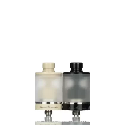Umbrella Mods Echo 22mm Single Coil RTA (DISCONTINUED) - Black Pearl Ultem, Cream PEEK