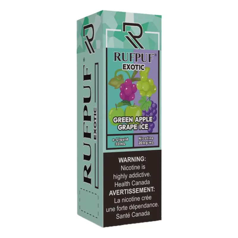 RufPuf Exotic Green Apple Grape Ice Nic Salt – 30ml - Vapebazaar Pk - Image 3