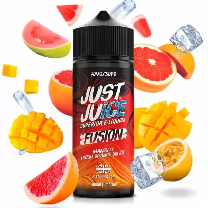 Just Juice Mango & Blood Orange On Ice 100ml Vape Juice - Size#0 Nic Shots>1 x 18mg Nic Shots>2 x 18mg Nic Shots