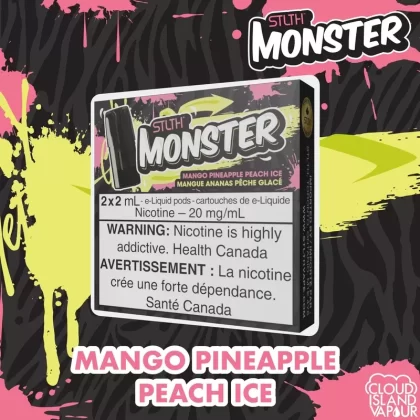 STLTH Monster Pod Pack – Mango Pineapple Peach Ice