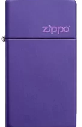 Zippo Lighter – Slim® Purple Matte Zippo Logo