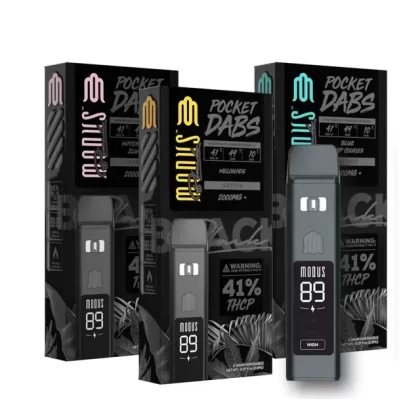 Modus Black Pocket Dabs Disposable | 2g - Size#2 Gram~Flavor#Watermelon Zlushie (Hybrid)>Blue Chip Cookies (Hybrid)>Gary P Grape (Indica)>Green Crack (Sativa)>Melonade (Sativa)>Pink Rozay (I (E4C03A)